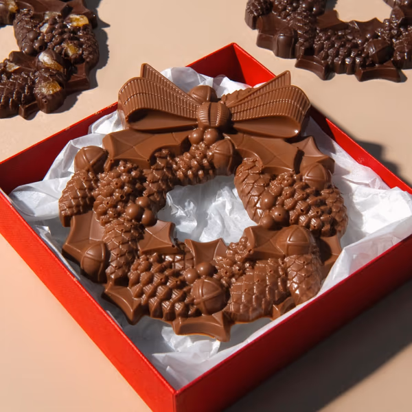 Casholate Chocolate Christmas Wreath