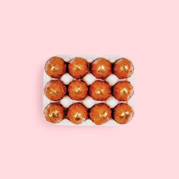 Mini Coffee Ganache Eggs - Dark Chocolate