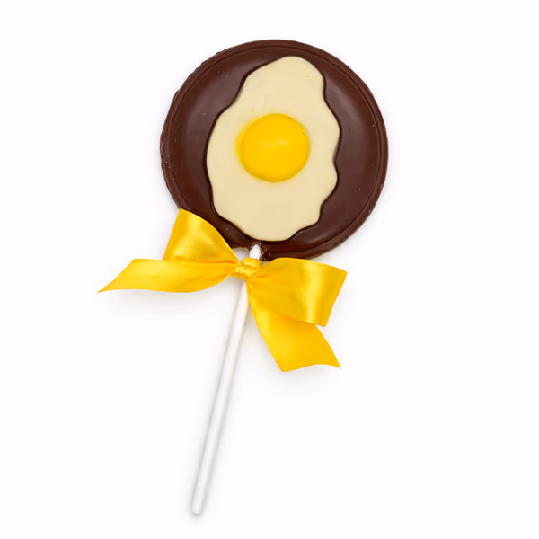 Fried Egg Chocolate Lolly