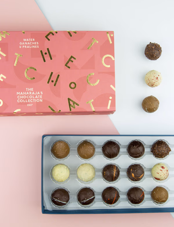 The Maharaja's Chocolate Collection - 18 Dark, Milk and White Chocolates