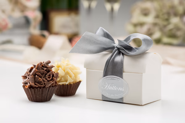 Soft Grey Satin Wedding Favours