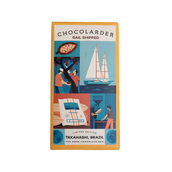 Sail Shipped Takahashi Brazil 70% Dark Chocolate Bar