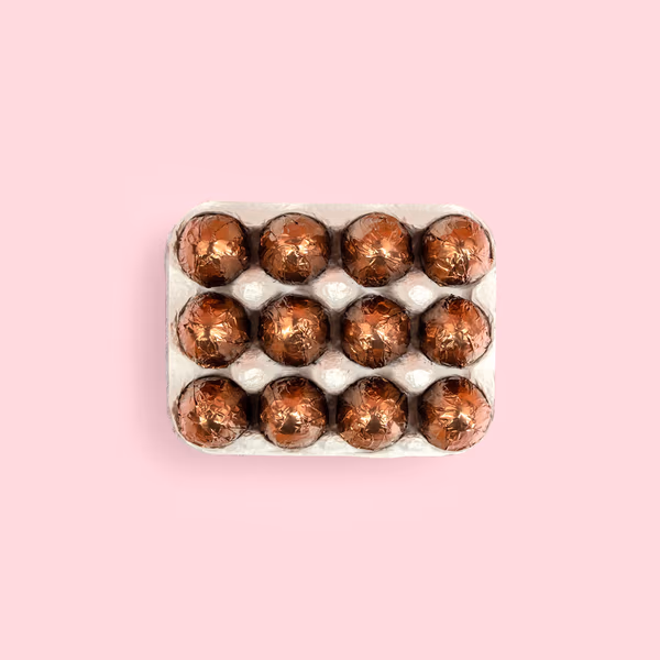 Mini Milk Ganache Eggs - White Chocolate