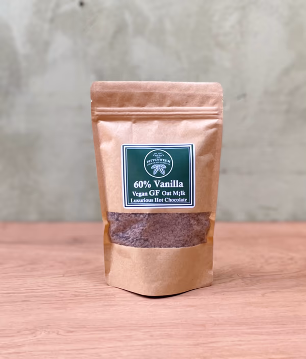 60% GF oat milk, Vegan Luxury Hot Chocolate 240g