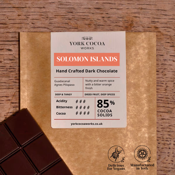 85% Solomon Islands Dark Chocolate - 40g Bar