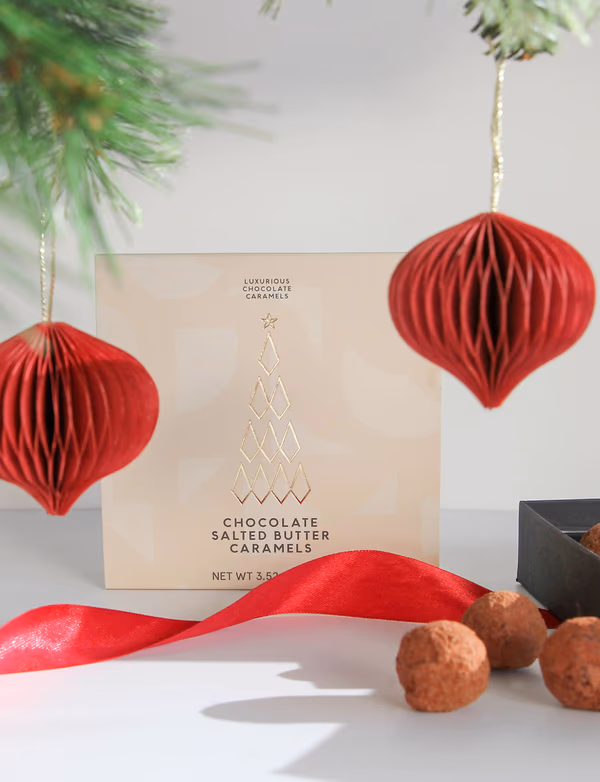 Chocolate Salted Butter Caramels 100g - Christmas