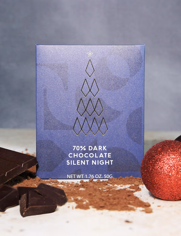 Silent Night Dark Chocolate Bar 50g