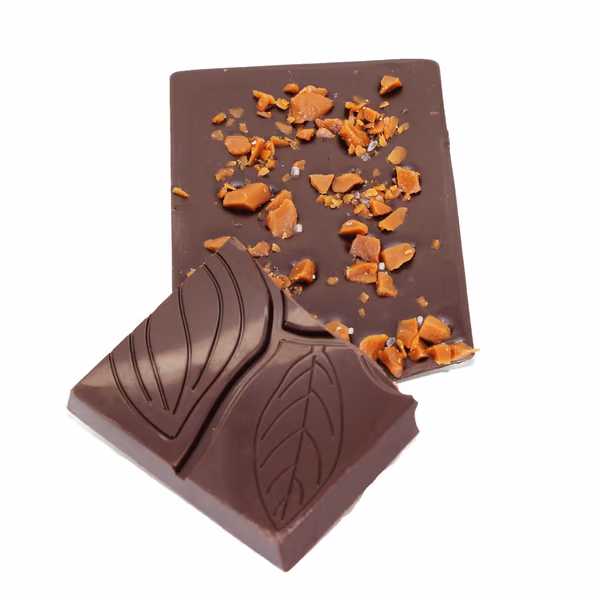 Sea-Salted Toffee on Dark