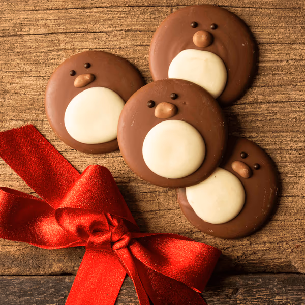 Cow & Cacao Christmas Milk Chocolate Penguins