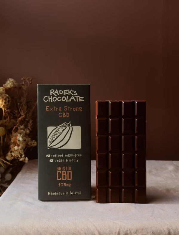 Organic Extra Strong 105mg CBD Chocolate Bar