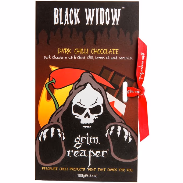 Grim Reaper Foods Black Widow Dark Chilli Chocolate