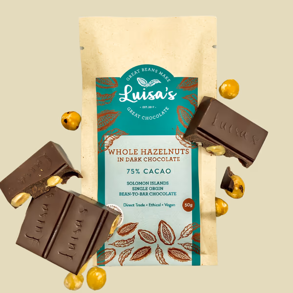 Whole Hazelnuts in Dark Chocolate