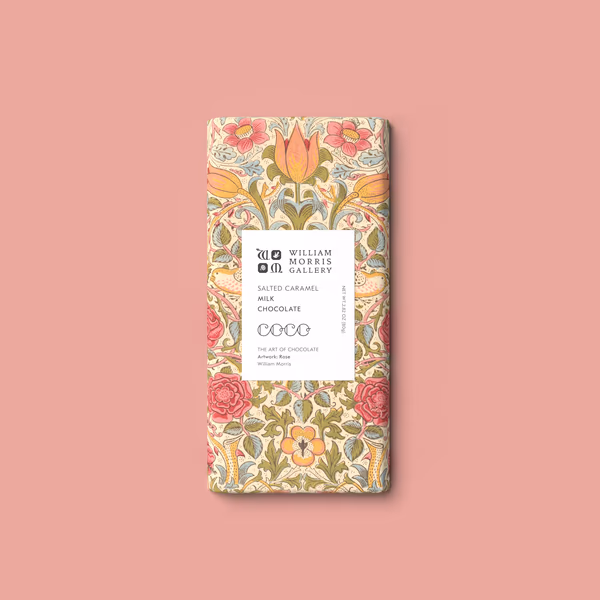 Salted Caramel Milk Chocolate William Morris Limited Edition