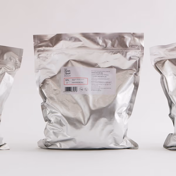 1 kg Bag - Milk Baking Pastilles - Madagascar Milk 58% – Akesson's Organic Estate