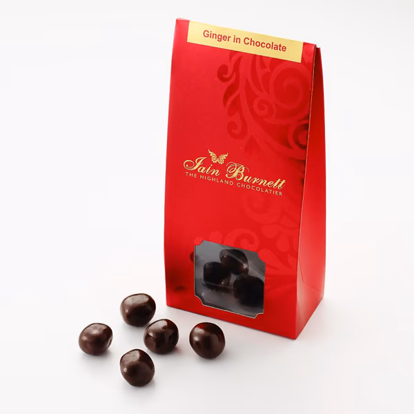 Crystallised Ginger in Dark Chocolate - Pouch