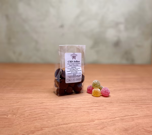 CBD Jellies covered in Dark Chocolate 100g