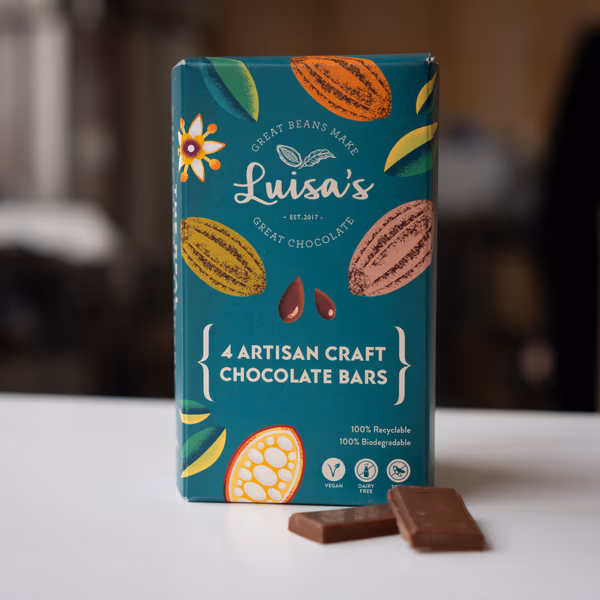 The Real Chocolate Library: A Discovery Pack of Four Artisan Bars