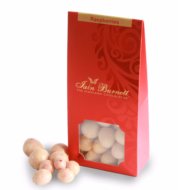 Raspberries in White Chocolate - Pouch