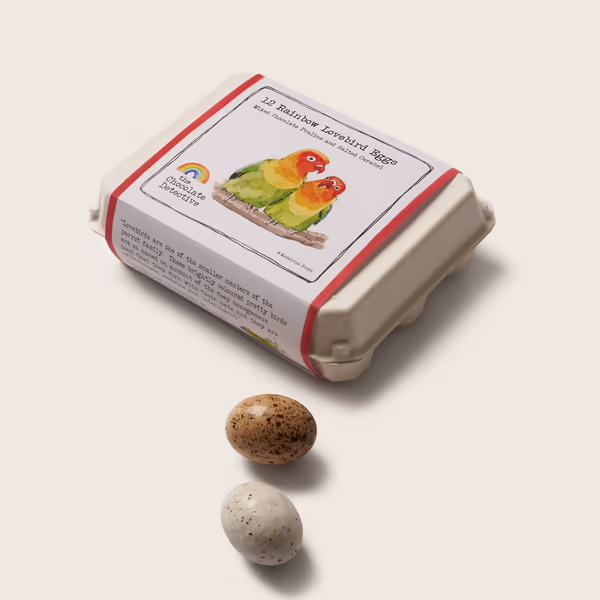 The Chocolate Detective Rainbow Lovebird Eggs
