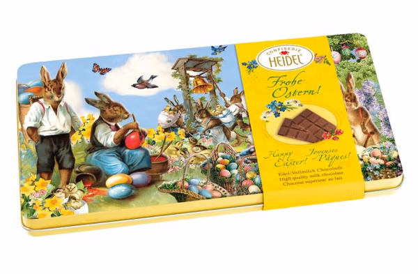 Easter Heidel Nostalgia Tin- Painting Eggs