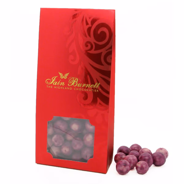 Blackcurrants Rolled in White Chocolate