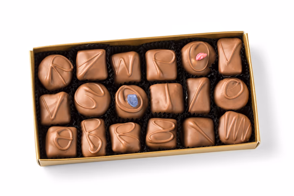 English Handmade Milk Chocolate selection