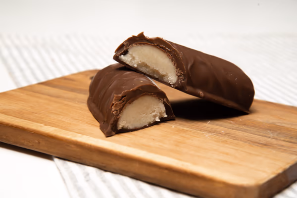 Milk Chocolate Coated Marzipan Log