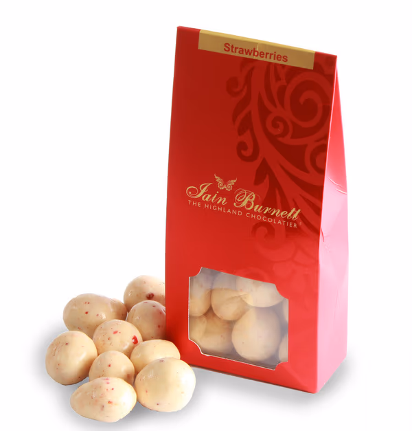 Strawberries in White Chocolate - Pouch