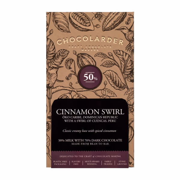 Cinnamon Swirl Milk Chocolate Bar