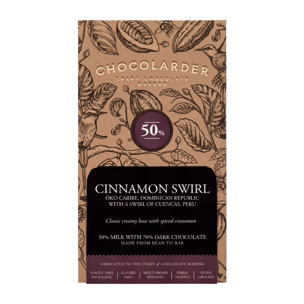 Cinnamon Swirl Milk Chocolate Bar