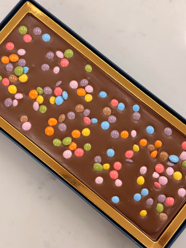 Rainbow Drops Milk Chocolate Bark 200g