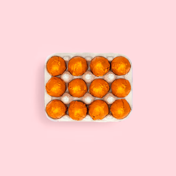 Mini Vanilla Ganache Eggs - Dark Chocolate